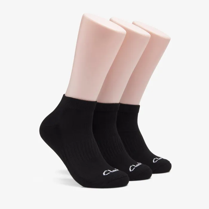 3 Pack Athletic Black Men Clarks Accessories