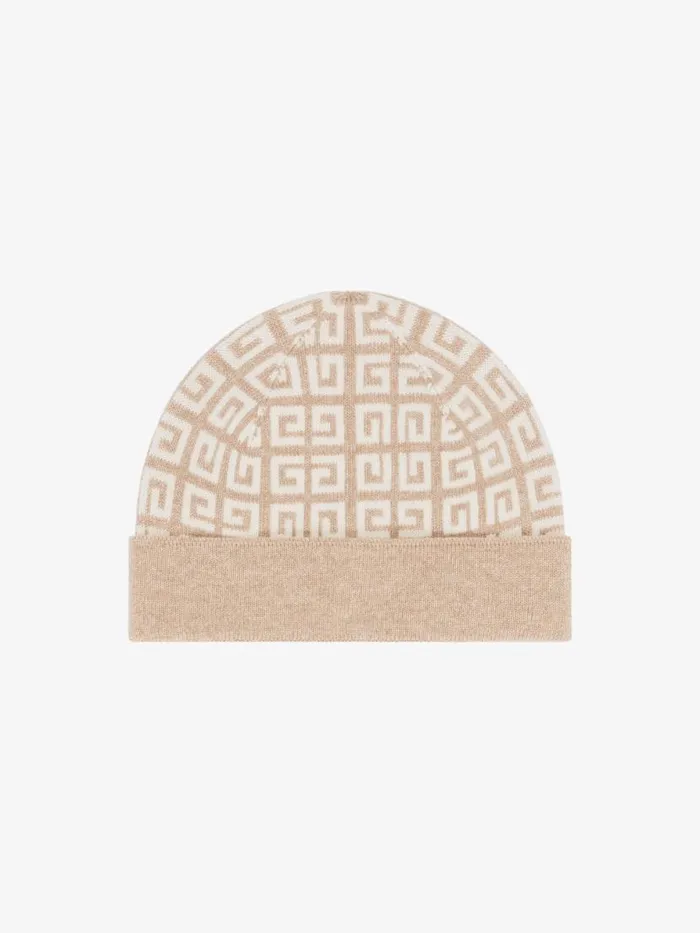 4g Double Sided Beanie In Wool And Cashmere Sisal Women Givenchy Beanies and Caps