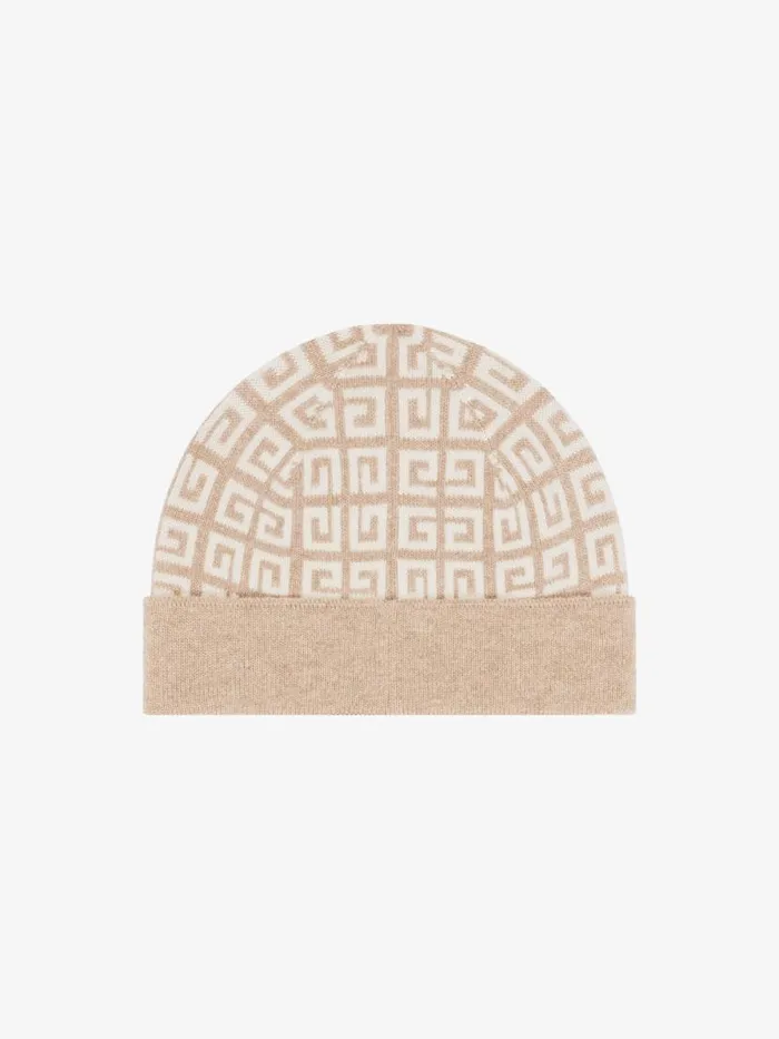 4g Double Sided Beanie In Wool And Cashmere Sisal Women Givenchy Beanies and Caps