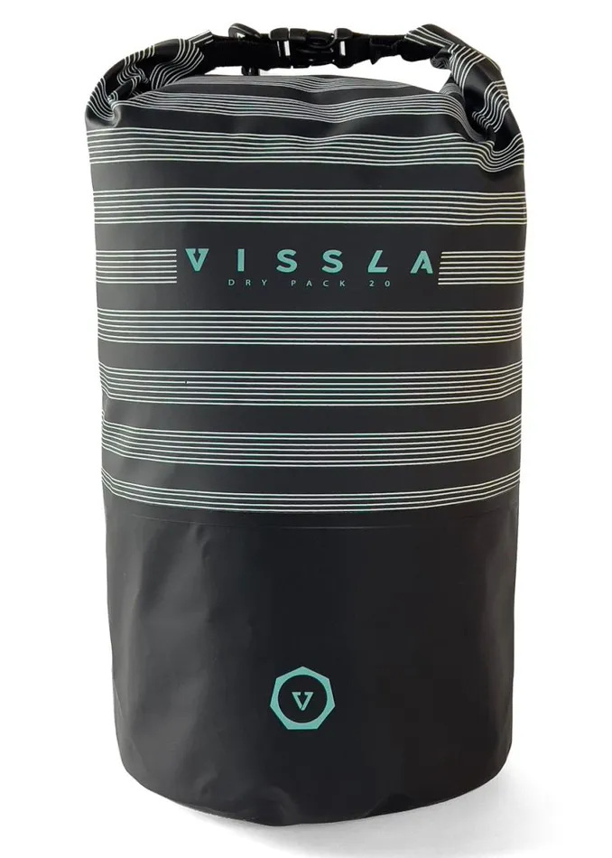 7 Seas 20L Dry Pack Black Stripe Men Vissla Bags