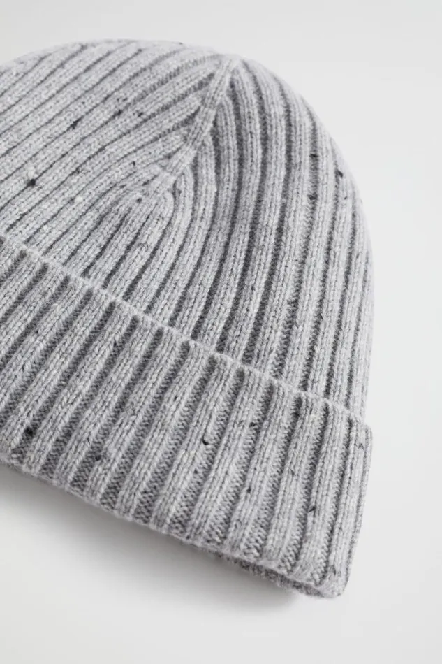 Accessories Man Seed Heritage Knitted Beanie Grey Marle