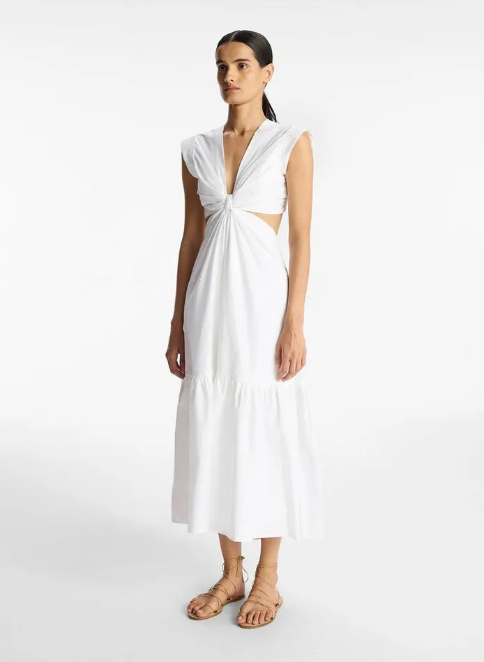 Accessories Women ALC Alexandria Cotton Midi Dress White Accessories Women ALC Alexandria Cotton Midi Dress White