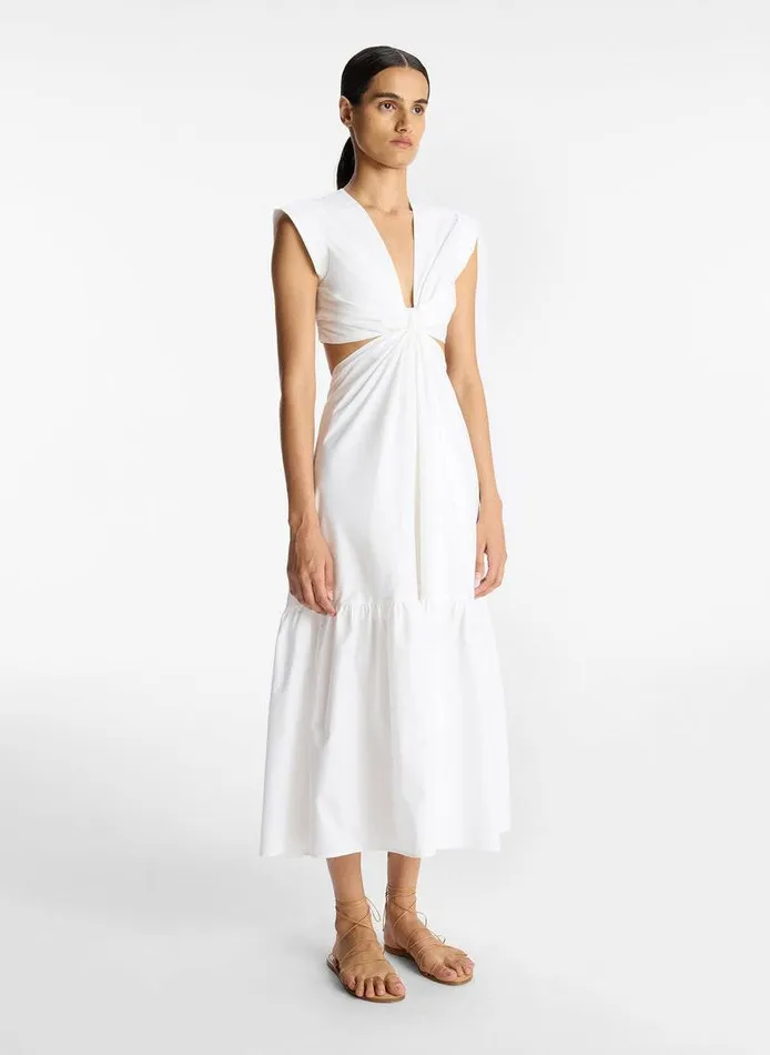 Accessories Women ALC Alexandria Cotton Midi Dress White Accessories Women ALC Alexandria Cotton Midi Dress White