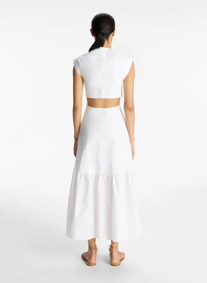Accessories Women ALC Alexandria Cotton Midi Dress White Accessories Women ALC Alexandria Cotton Midi Dress White
