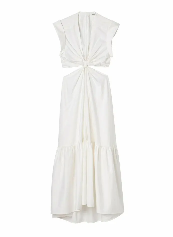 Accessories Women ALC Alexandria Cotton Midi Dress White Accessories Women ALC Alexandria Cotton Midi Dress White