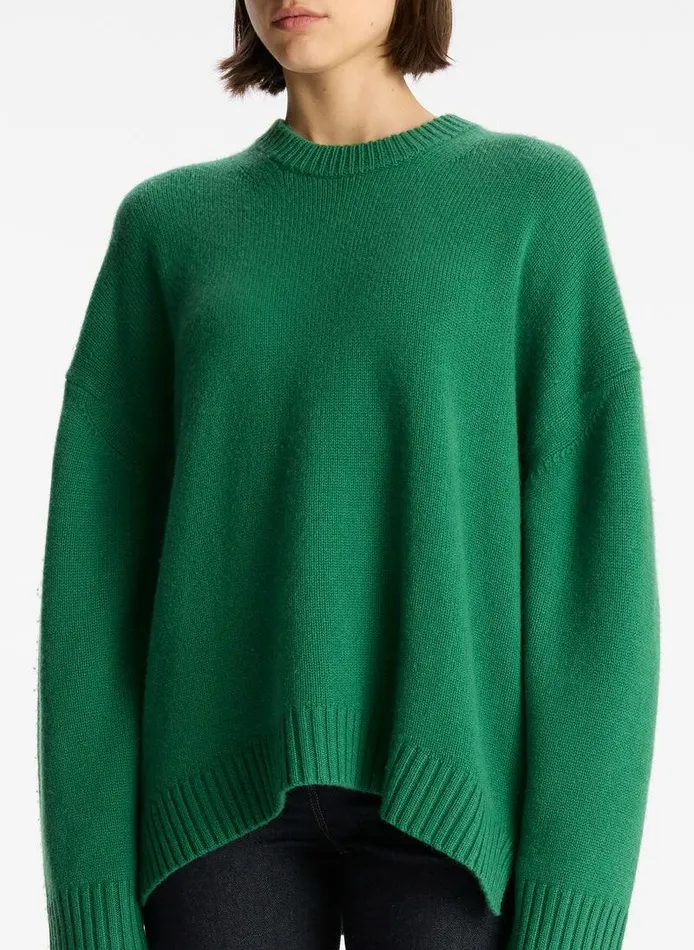 Accessories Women ALC Ayden Wool Cashmere Sweater Moss