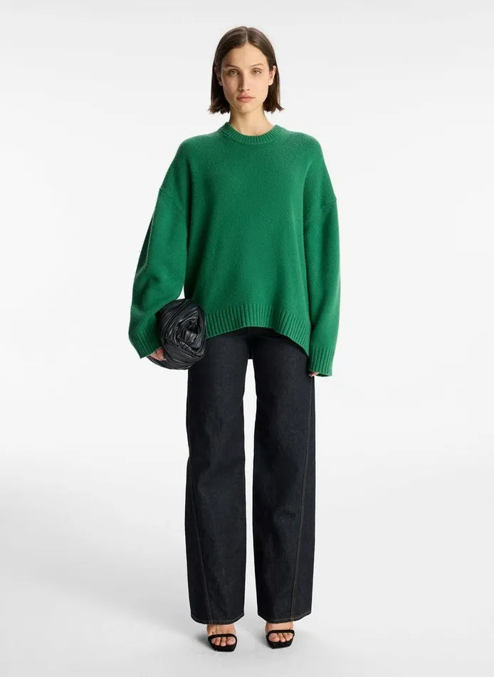 Accessories Women ALC Ayden Wool Cashmere Sweater Moss Accessories Women ALC Ayden Wool Cashmere Sweater Moss