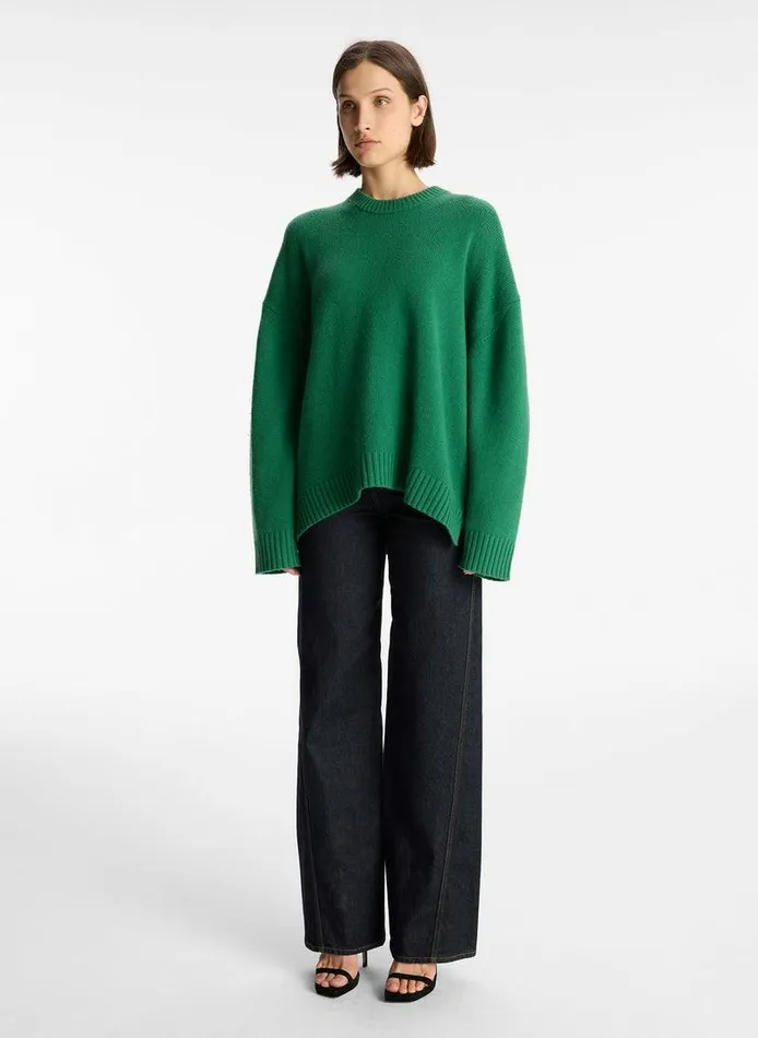 Accessories Women ALC Ayden Wool Cashmere Sweater Moss Accessories Women ALC Ayden Wool Cashmere Sweater Moss