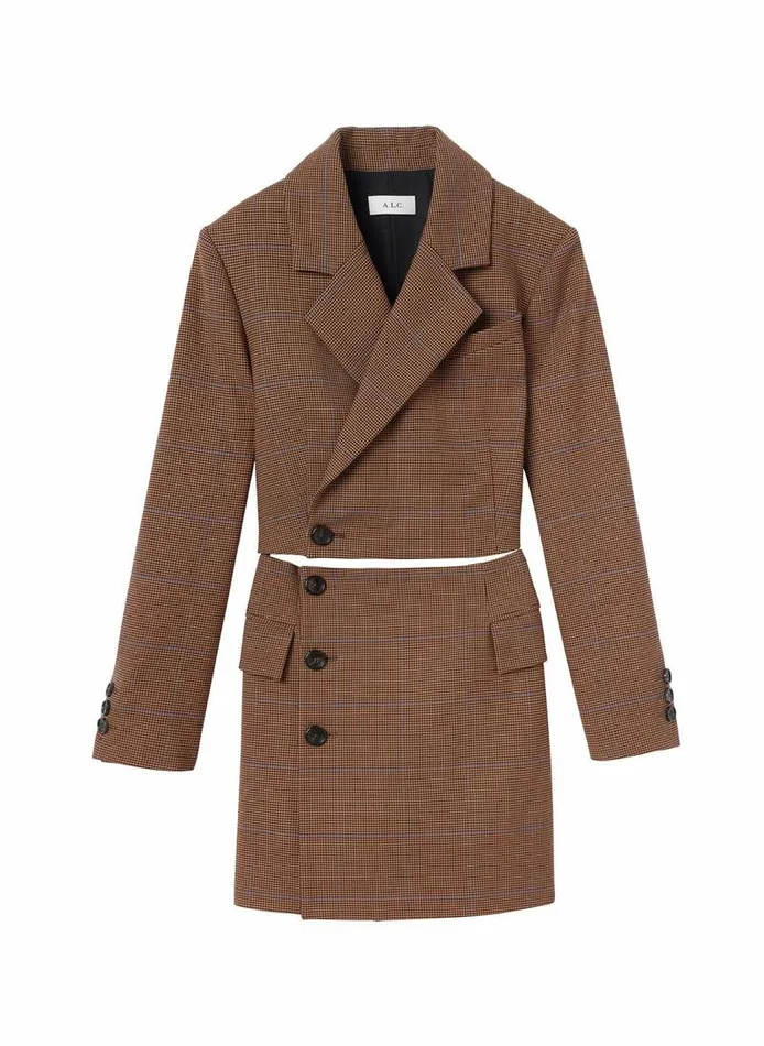 Accessories Women ALC Millie Cut Out Blazer Dress Chestnut Multi Accessories Women ALC Millie Cut Out Blazer Dress Chestnut Multi