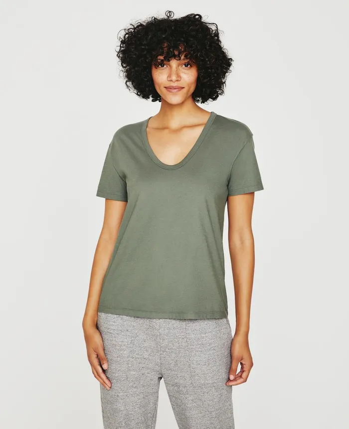 AG Jeans Aspen U Hunter Sage Women Tees and Tanks AG Jeans Aspen U Hunter Sage Women Tees and Tanks