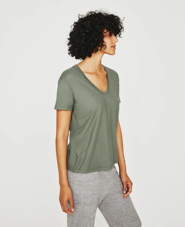 AG Jeans Aspen U Hunter Sage Women Tees and Tanks AG Jeans Aspen U Hunter Sage Women Tees and Tanks
