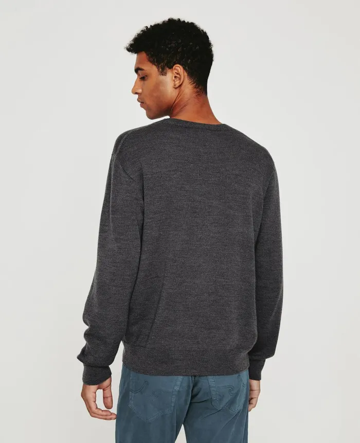 AG Jeans Beck Crew Heather Charcoal Men Sweatshirts AG Jeans Beck Crew Heather Charcoal Men Sweatshirts