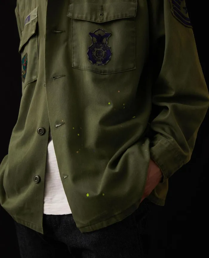AG Jeans Blake Jacket Stone Dot Vintage Green Women Jackets AG Jeans Blake Jacket Stone Dot Vintage Green Women Jackets