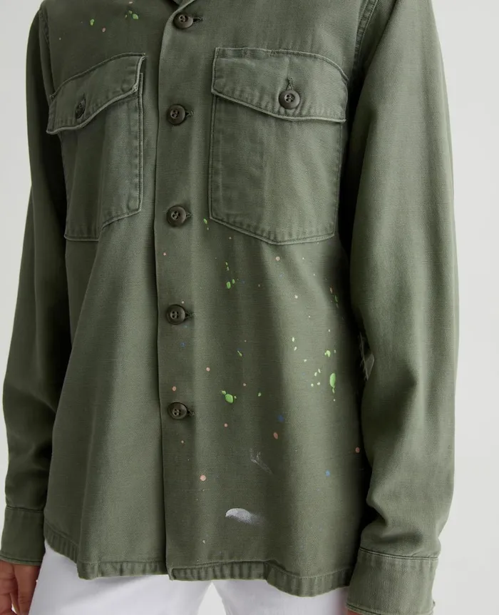 AG Jeans Blake Jacket Stone Dot Vintage Green Women Jackets AG Jeans Blake Jacket Stone Dot Vintage Green Women Jackets