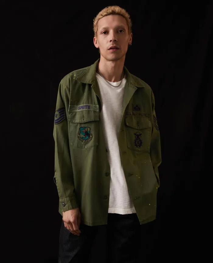 AG Jeans Blake Jacket Stone Dot Vintage Green Women Jackets AG Jeans Blake Jacket Stone Dot Vintage Green Women Jackets