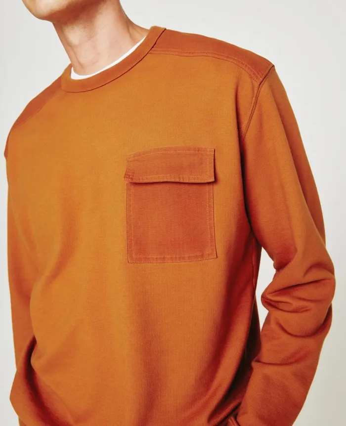 AG Jeans Brendan Sweatshirt Tawny Clay Men Sweatshirts AG Jeans Brendan Sweatshirt Tawny Clay Men Sweatshirts