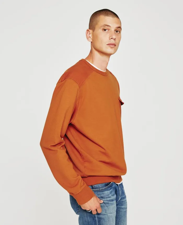 AG Jeans Brendan Sweatshirt Tawny Clay Men Sweatshirts AG Jeans Brendan Sweatshirt Tawny Clay Men Sweatshirts