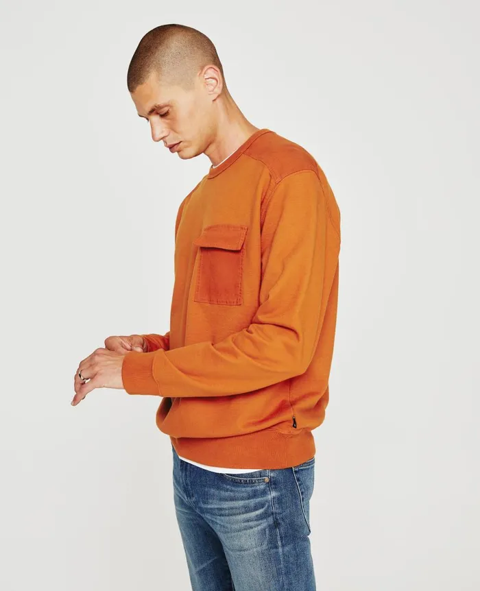 AG Jeans Brendan Sweatshirt Tawny Clay Men Sweatshirts AG Jeans Brendan Sweatshirt Tawny Clay Men Sweatshirts