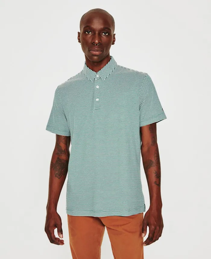 AG Jeans Bryce Polo Ocean Stoneivory Dust Men Polos
