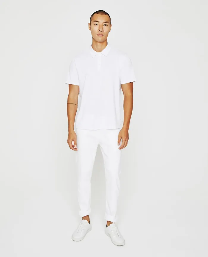 AG Jeans Bryce Polo True White Men Polos AG Jeans Bryce Polo True White Men Polos