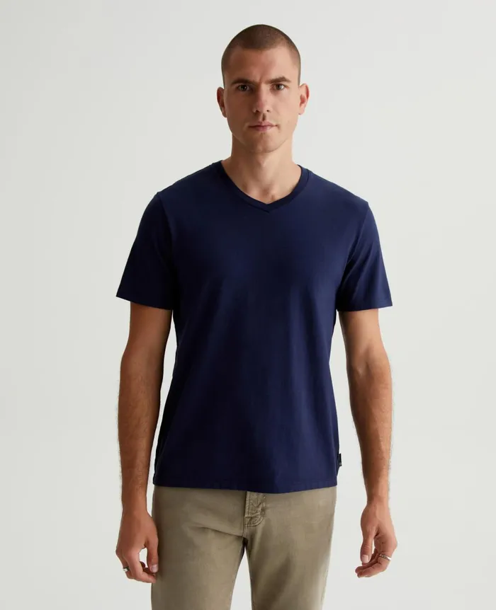 AG Jeans Bryce Vee Deep Navy Men Tees