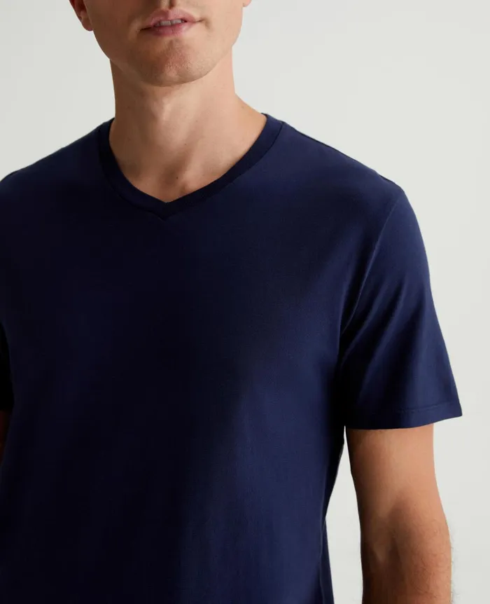 AG Jeans Bryce Vee Deep Navy Men Tees AG Jeans Bryce Vee Deep Navy Men Tees