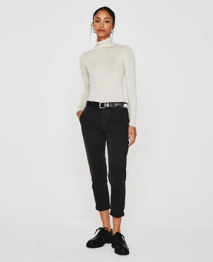 AG Jeans Caden Sulfur Black Women Pants