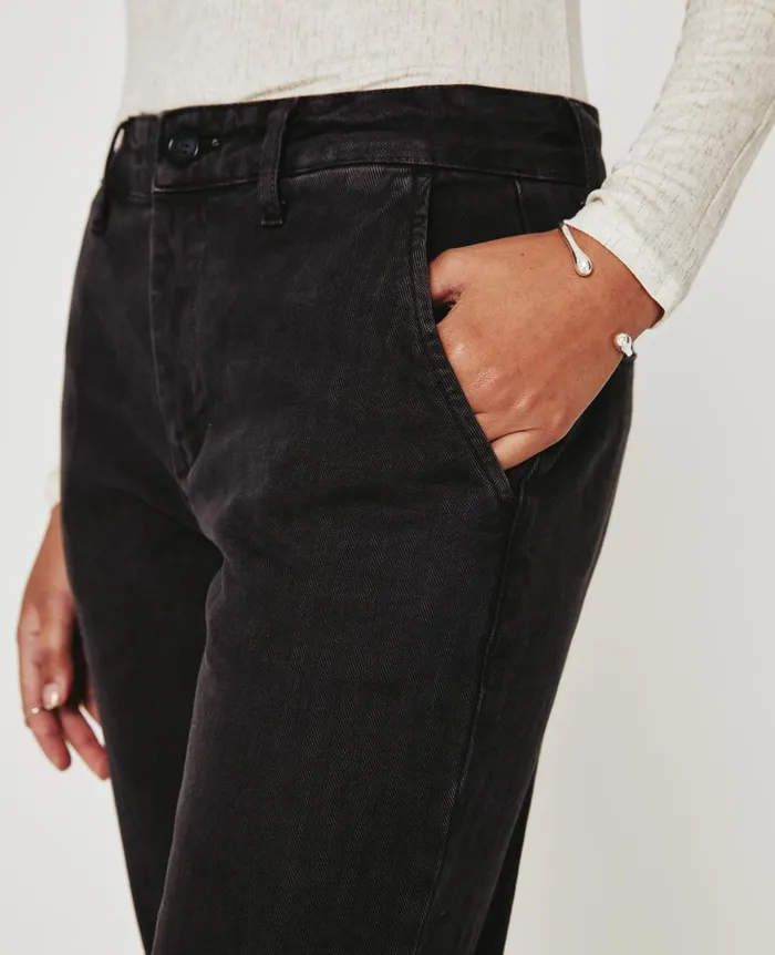 AG Jeans Caden Sulfur Black Women Pants AG Jeans Caden Sulfur Black Women Pants