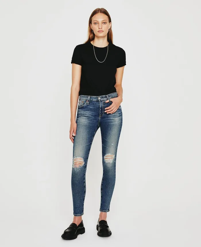 AG Jeans Farrah Skinny Ankle 15 Years Mural Women Denim