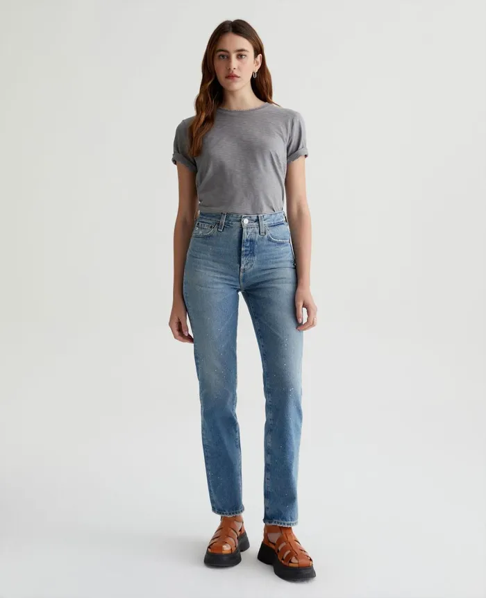 AG Jeans Jagger Crew 5 Years Ink Stone Women Tees and Tanks AG Jeans Jagger Crew 5 Years Ink Stone Women Tees and Tanks