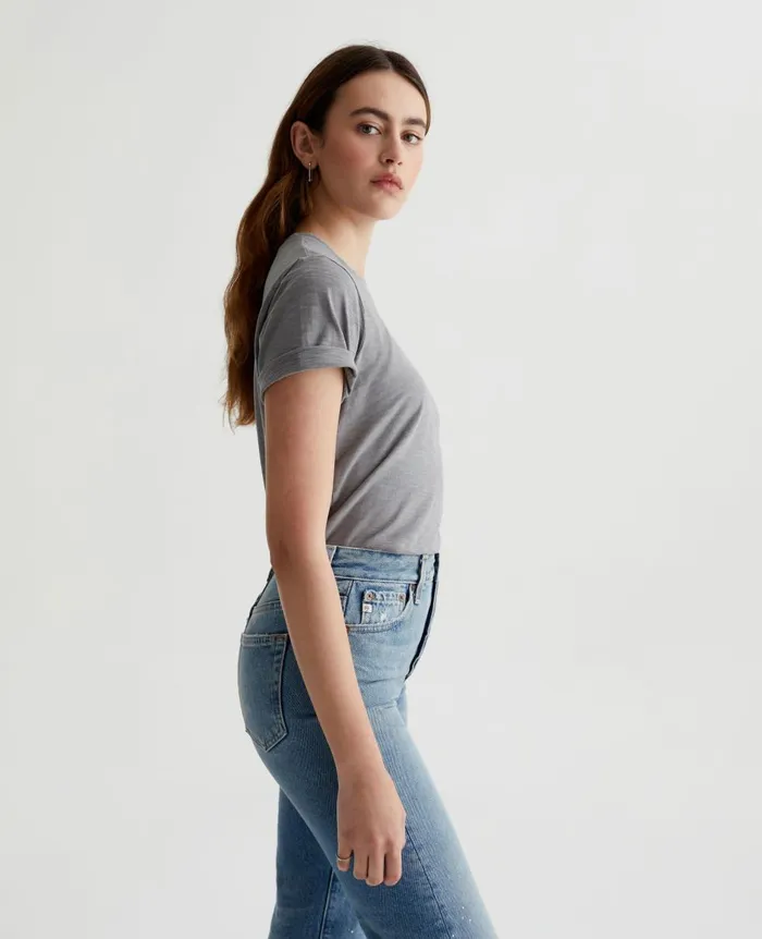 AG Jeans Jagger Crew 5 Years Ink Stone Women Tees and Tanks AG Jeans Jagger Crew 5 Years Ink Stone Women Tees and Tanks