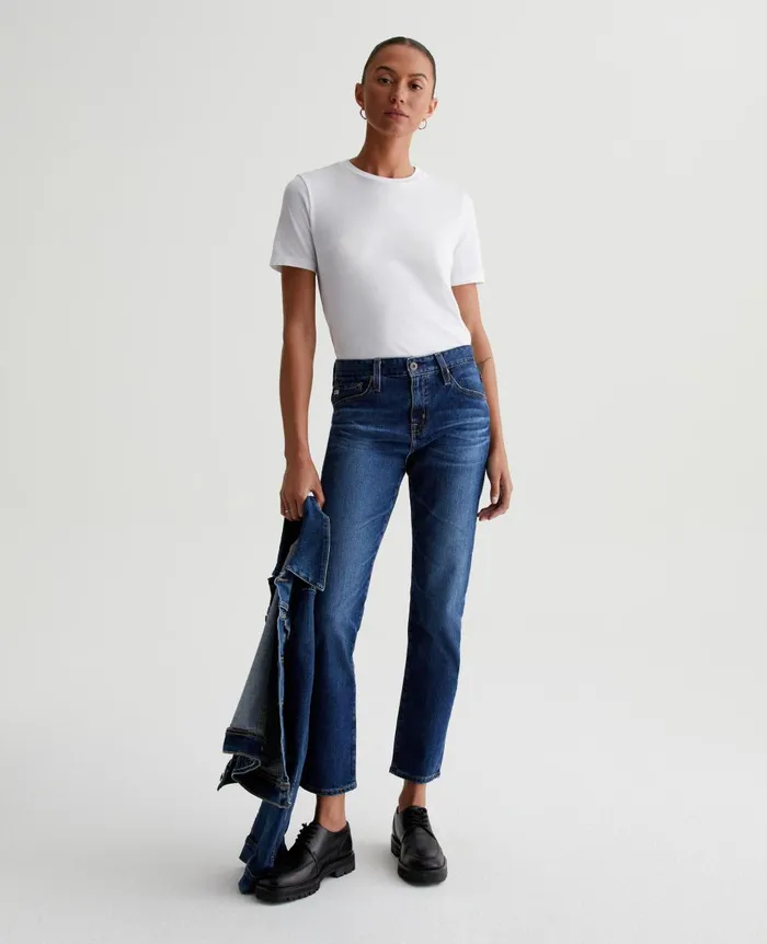 AG Jeans Jagger Crew True White Women Tees and Tanks AG Jeans Jagger Crew True White Women Tees and Tanks