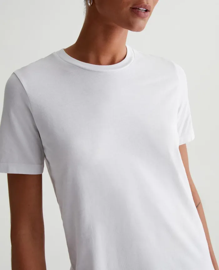 AG Jeans Jagger Crew True White Women Tees and Tanks AG Jeans Jagger Crew True White Women Tees and Tanks