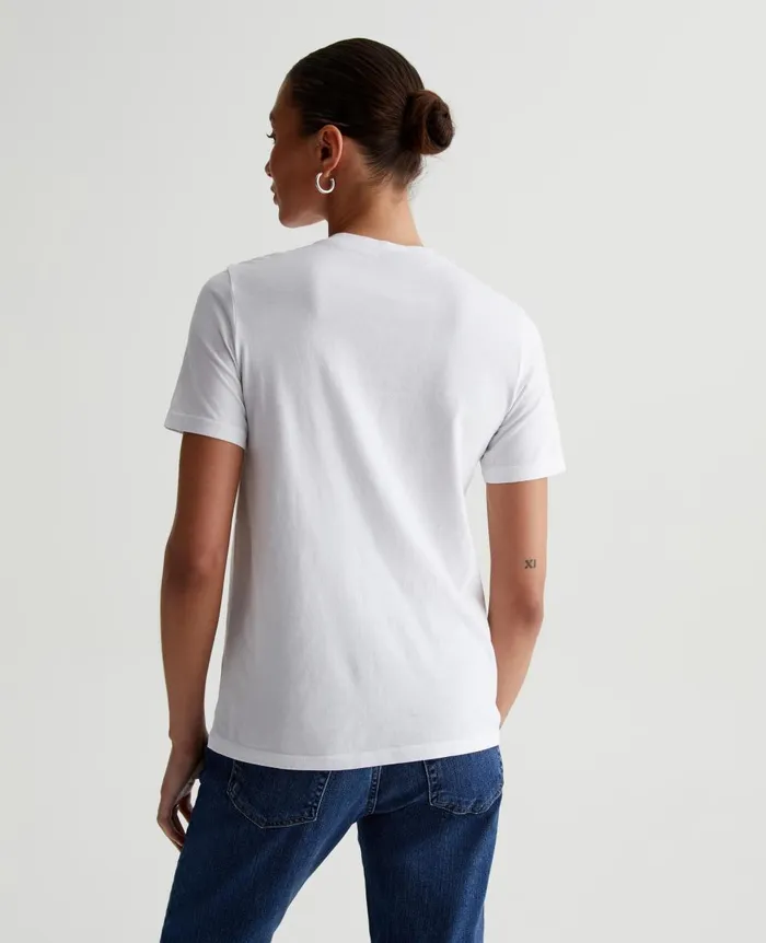 AG Jeans Jagger Crew True White Women Tees and Tanks AG Jeans Jagger Crew True White Women Tees and Tanks