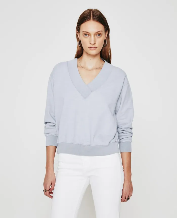 AG Jeans Nova Vee White Sands Women Sweatshirts