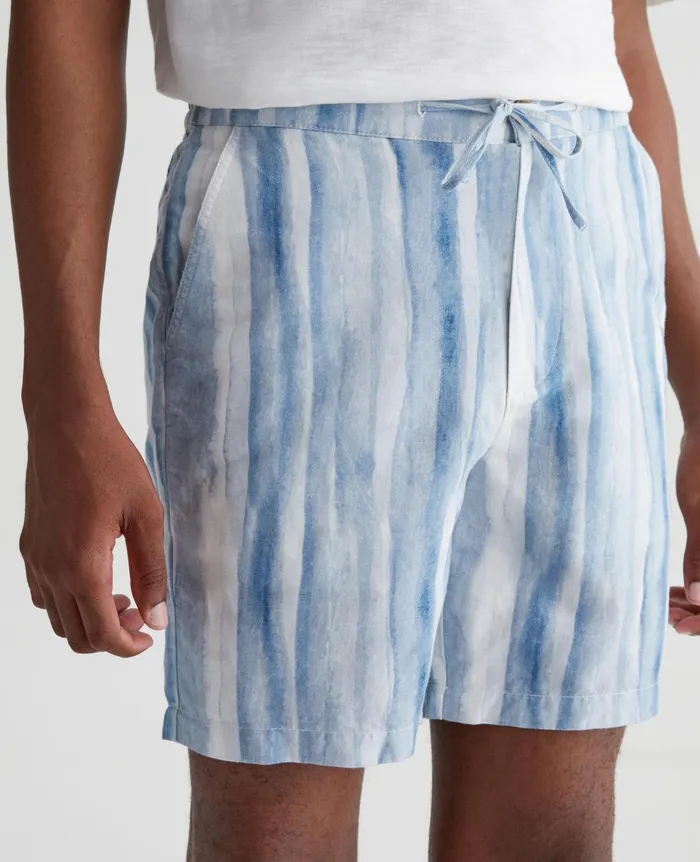 AG Jeans Paxton DrawCord Brush Strokes Clear Skies Men Shorts AG Jeans Paxton DrawCord Brush Strokes Clear Skies Men Shorts