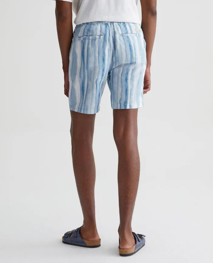 AG Jeans Paxton DrawCord Brush Strokes Clear Skies Men Shorts AG Jeans Paxton DrawCord Brush Strokes Clear Skies Men Shorts