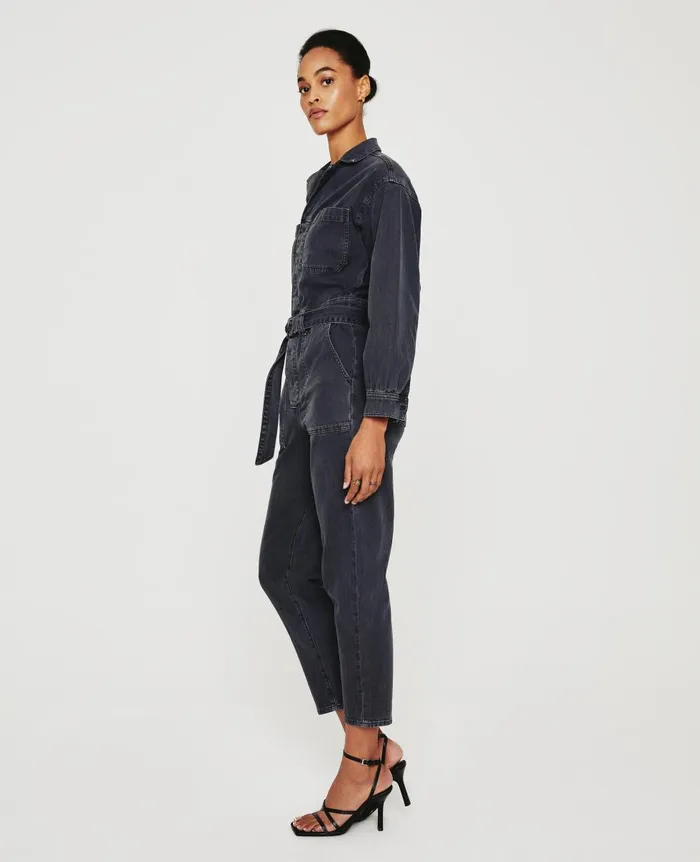AG Jeans Ryleigh Jumpsuit Sulfur Black Women Dresses and More AG Jeans Ryleigh Jumpsuit Sulfur Black Women Dresses and More
