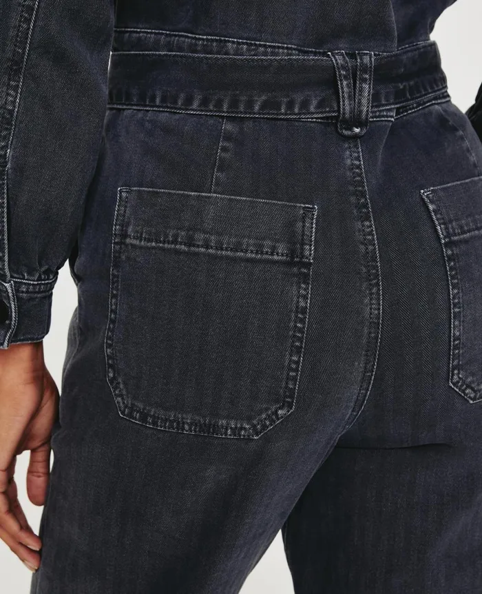 AG Jeans Ryleigh Jumpsuit Sulfur Black Women Dresses and More AG Jeans Ryleigh Jumpsuit Sulfur Black Women Dresses and More