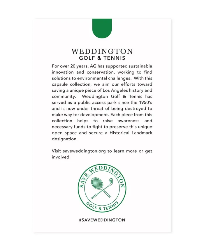 AG Jeans Weddington Crew Save Weddington Turf Green WomenMen Tees and Tanks AG Jeans Weddington Crew Save Weddington Turf Green WomenMen Tees and Tanks