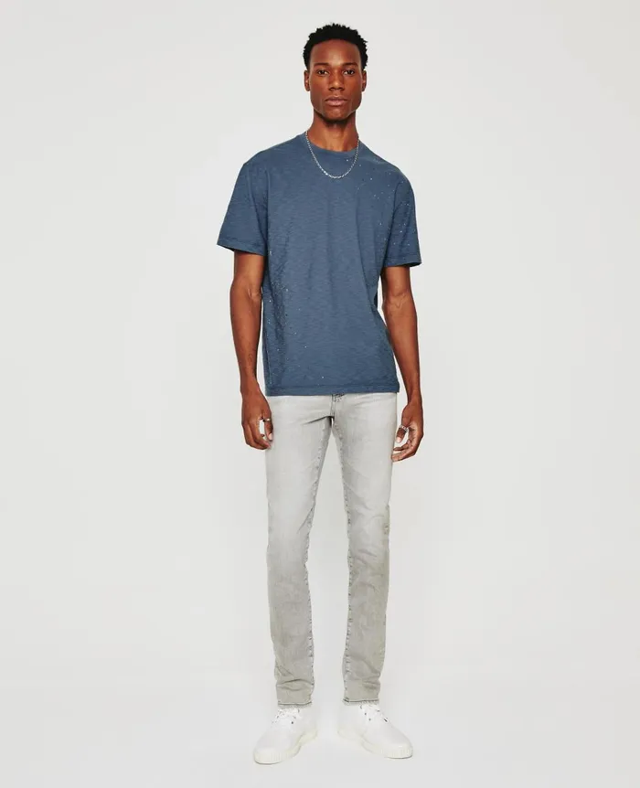 AG Jeans Wesley Crew Stone Dot Navy Multi Men Tees AG Jeans Wesley Crew Stone Dot Navy Multi Men Tees