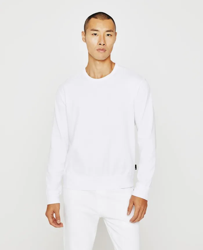 AG Jeans Wesley Pullover True White Men Sweatshirts