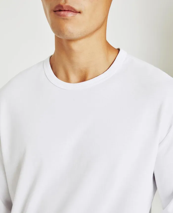 AG Jeans Wesley Pullover True White Men Sweatshirts AG Jeans Wesley Pullover True White Men Sweatshirts