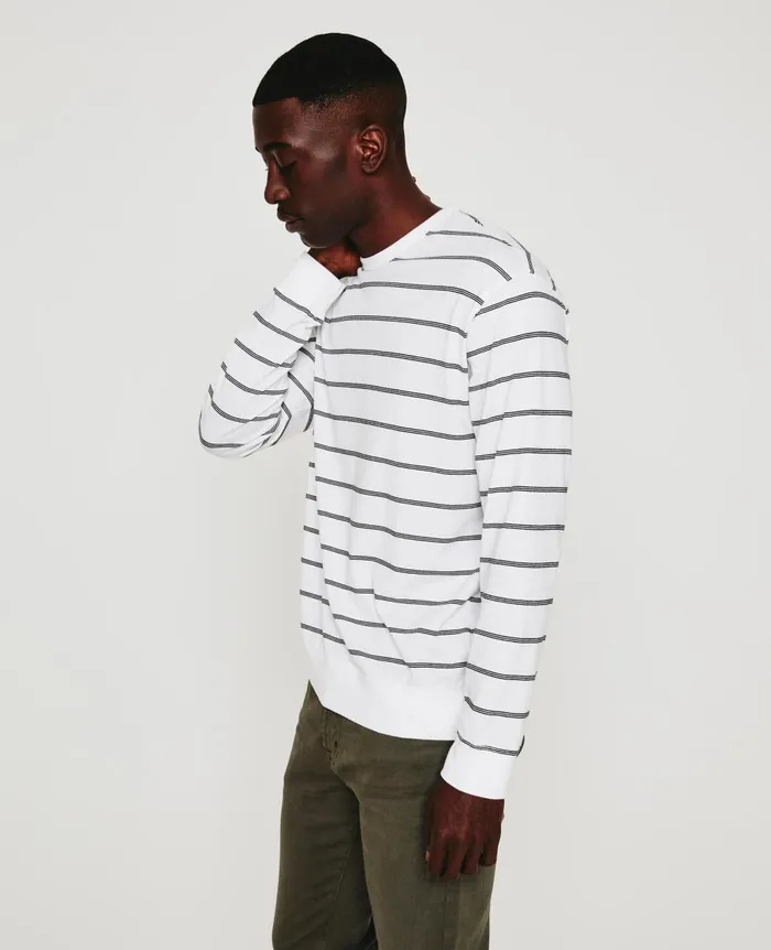 AG Jeans Wesley Pullover True Whitetrue Black Men Tees AG Jeans Wesley Pullover True Whitetrue Black Men Tees