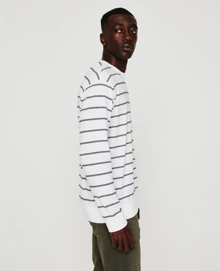AG Jeans Wesley Pullover True Whitetrue Black Men Tees AG Jeans Wesley Pullover True Whitetrue Black Men Tees