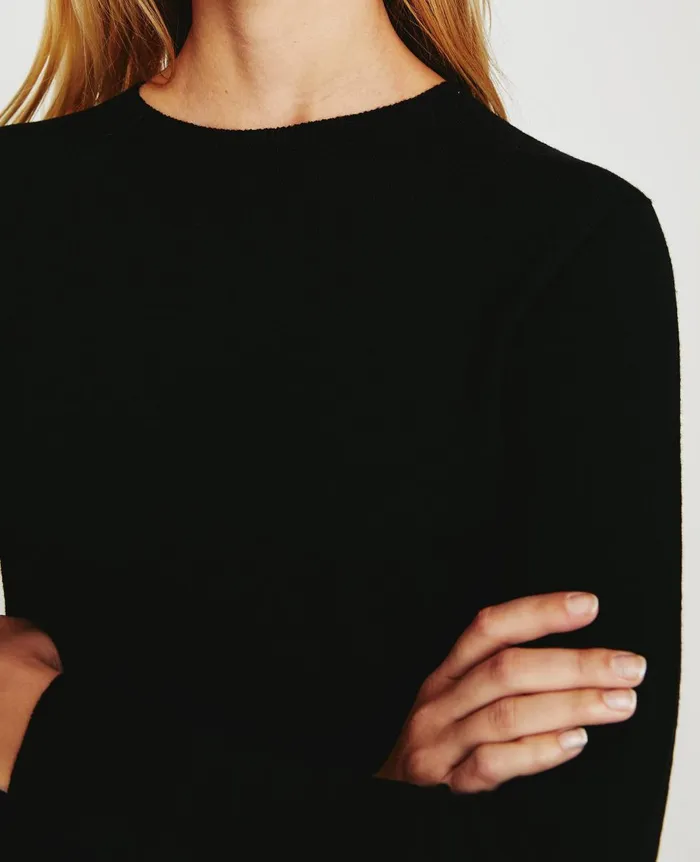 AG Jeans Zuri Crew True Black Women Tops and Shirts AG Jeans Zuri Crew True Black Women Tops and Shirts