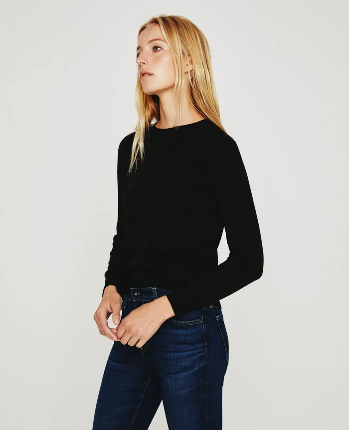 AG Jeans Zuri Crew True Black Women Tops and Shirts AG Jeans Zuri Crew True Black Women Tops and Shirts