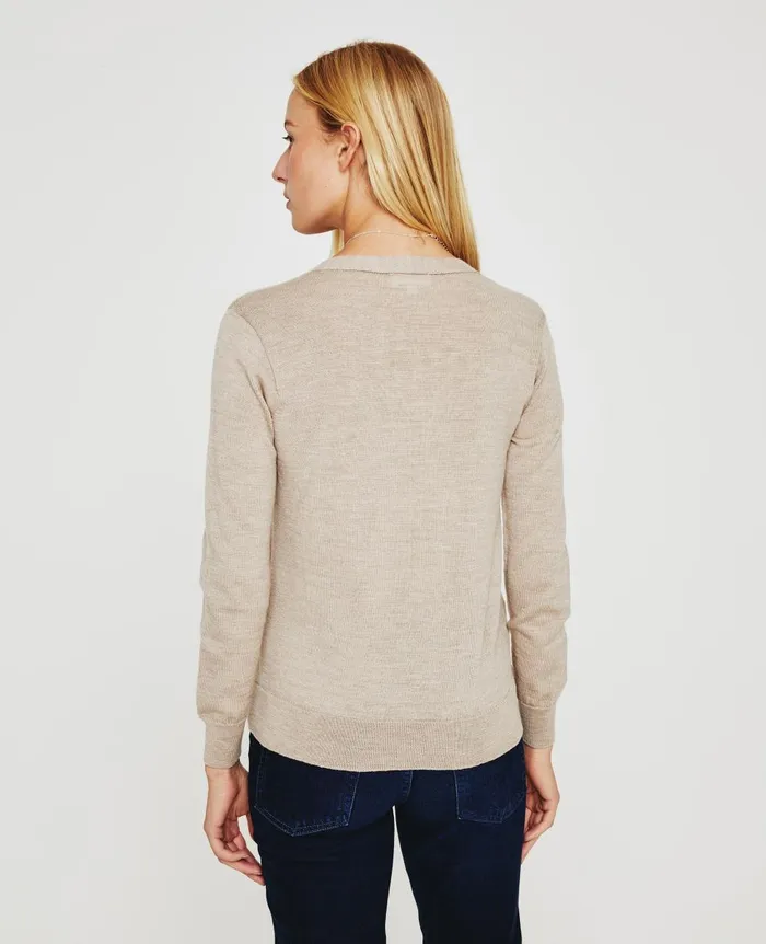 AG Jeans Zuri Vee Oatmilk Women Tops and Shirts AG Jeans Zuri Vee Oatmilk Women Tops and Shirts