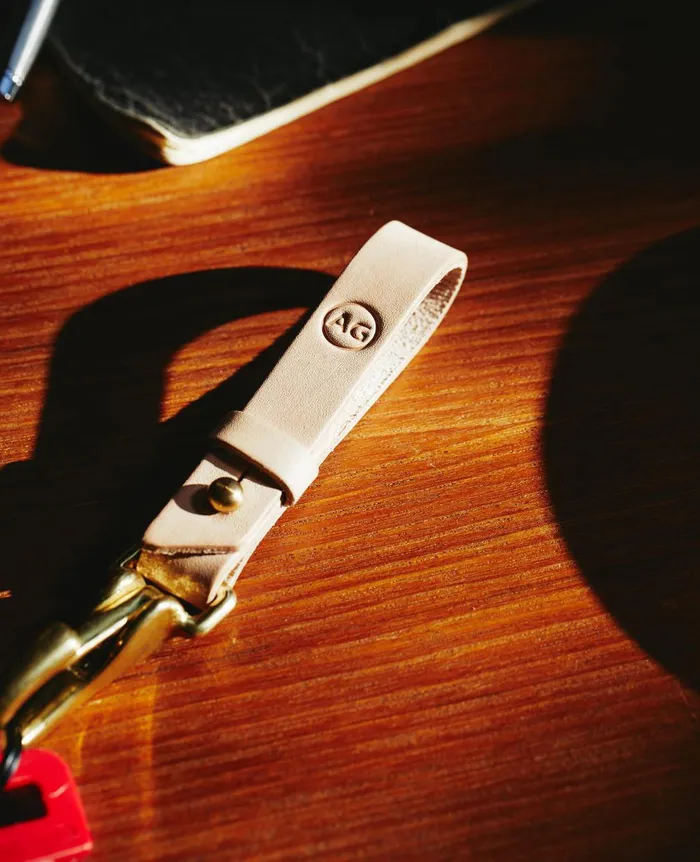 AG Keychain Naturalbrass WomenMen AG Jeans Leather Goods