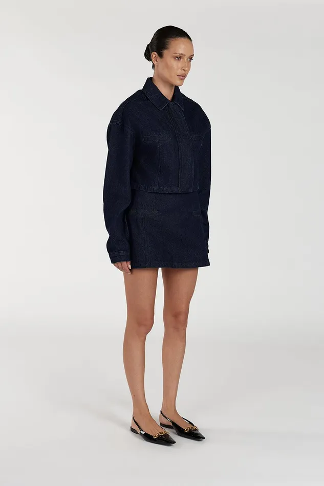 ALBERTA INDIGO DENIM JACKET Women DISSH The Gift Shop